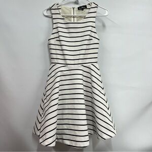 Sam Edelman Striped Fit & Flare Dress Size 2 w/pockets